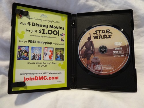 Star Wars: The Force Awakens DVD 2016 Excellent Condition - Picture 3 of 3