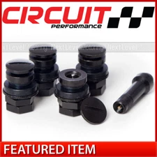 Circuit Performance Flush Mount Black Bolt-In Valve Stems Wheels Hide-A-Valve
