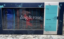 NIB Dog & Rose Sock Co. Mens Sock Gift Box 3 Pair Fits 8-12 Stripes Dots Blue