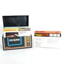 Vintage Micromeals Recipes Box Kitschy Microwave Design 1980's Meals 80's Props 