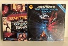 STAR TREK II -The Wrath of KHAN 1982  STAR TREK III Laserdiscs - Tested