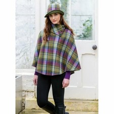 Ladies Irish Tweed Poncho (5741)