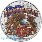 Firefighter - Fireman - American Silver Eagle 1oz .999 Silver Dollar Coin