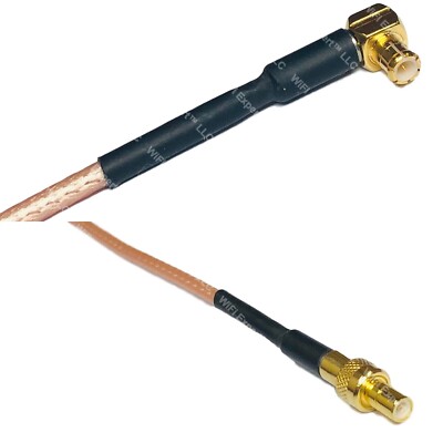 RG316 MCX MALE ANGLE to SMB MALE RF Cable Rapid-SHIP LOT