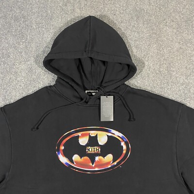 Kith Batman Logo Vintage Nelson Sweatshirt Hoodie Adult X-Large XL