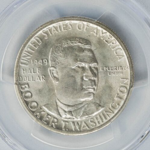 1949-S Booker T Washington Half 50c MS67 PCGS Secure 949569-17 - Picture 3 of 4