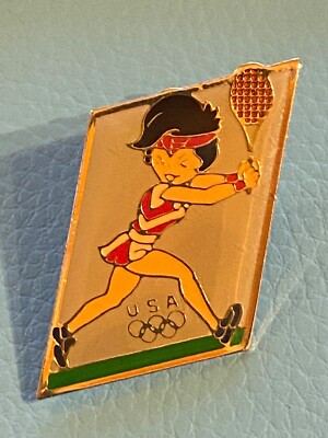 Pin's Coca Cola - Équipe Américaine De Tennis De Table (USA NOC) - Original JO