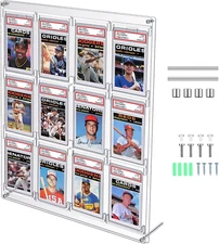 Acrylic PSA Slab Card Display Case 12 Graded Sports Card Display Frame Clear UV