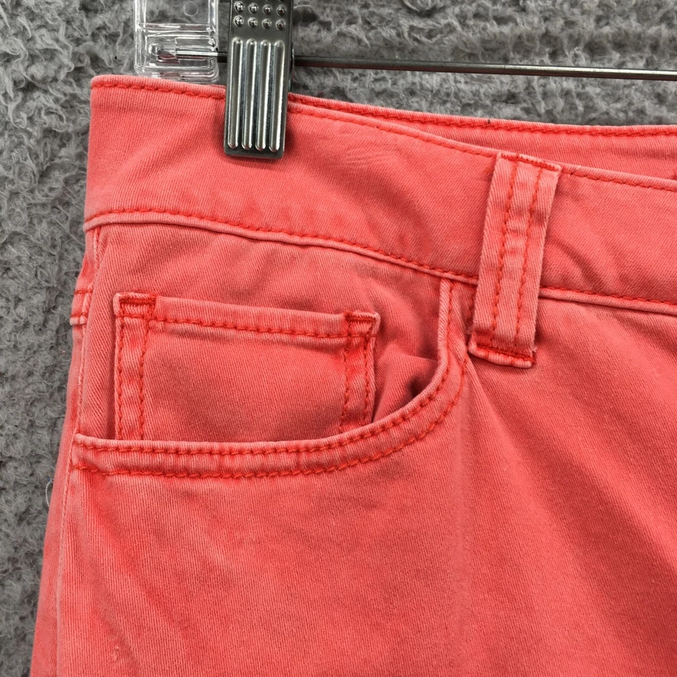 Pantalones de mezclilla ajustados Cabi para mujer 4 (30x30 real) naranja mezcla de algodón tiro bajo 5 bolsillos Foto 4 de 4