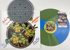 Teenage Mutant Ninja Turtles Cast signed Vinyl Record TMNT Original Voices JSA Teenage Mutant Ninja Turtles Cast signed Vinyl Record TMNT Original Voices JSA