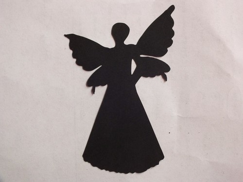 10 Black Silhouette Fairies 160gsm cardstock - Picture 31 of 48