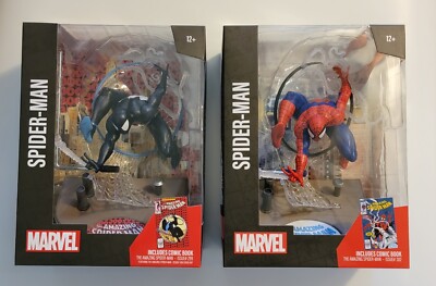 McFarlane Marvel Black PLUS Classic Red & Blue Suit Spider-Man 1:6 Statues