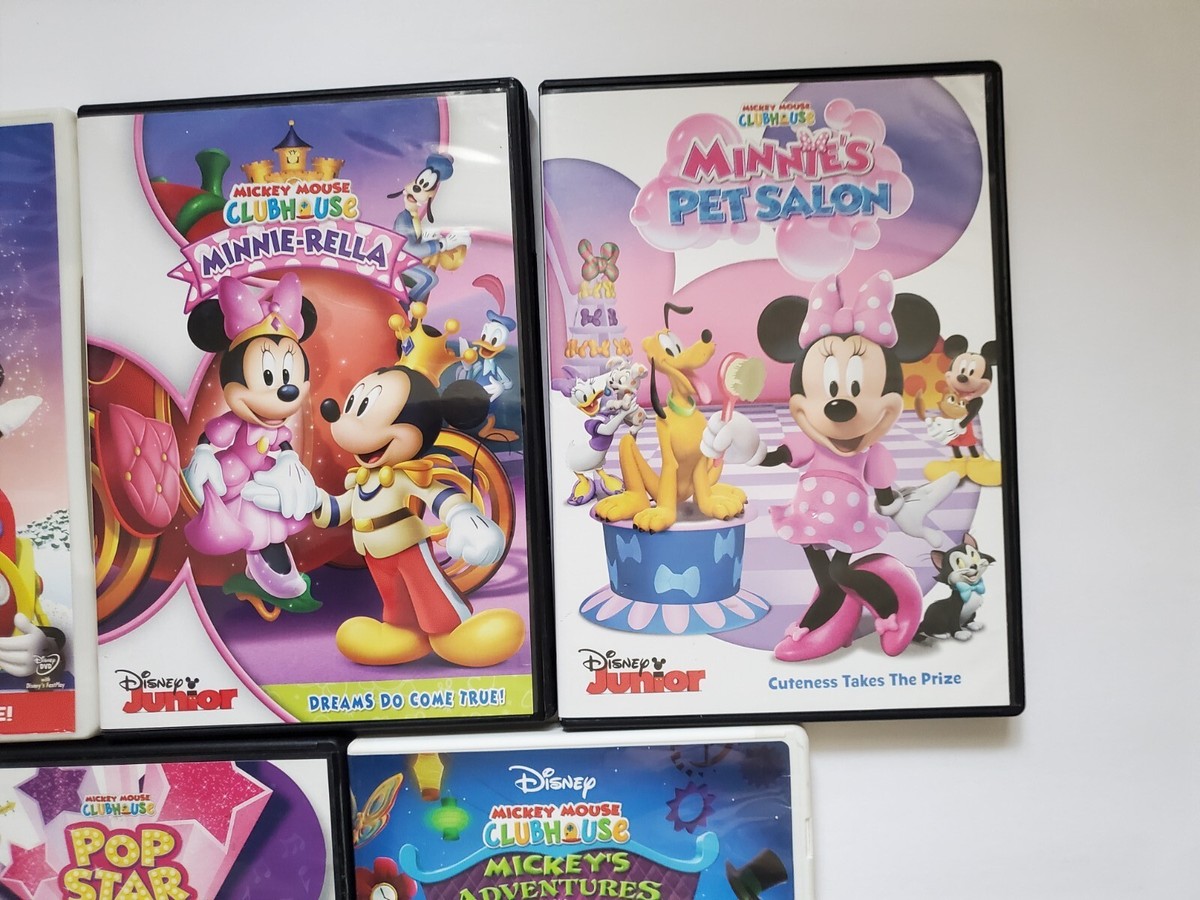 MICKEY MOUSE CLUBHOUSE 5 DVD Collection Walt Disney LOT of 5, Minnie