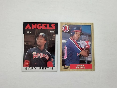 Lotto Angels Tigers Rangers 1986 Topps Gary Pettis 604 1988 Donruss 210 1989 Fleer - Foto 2 di 12