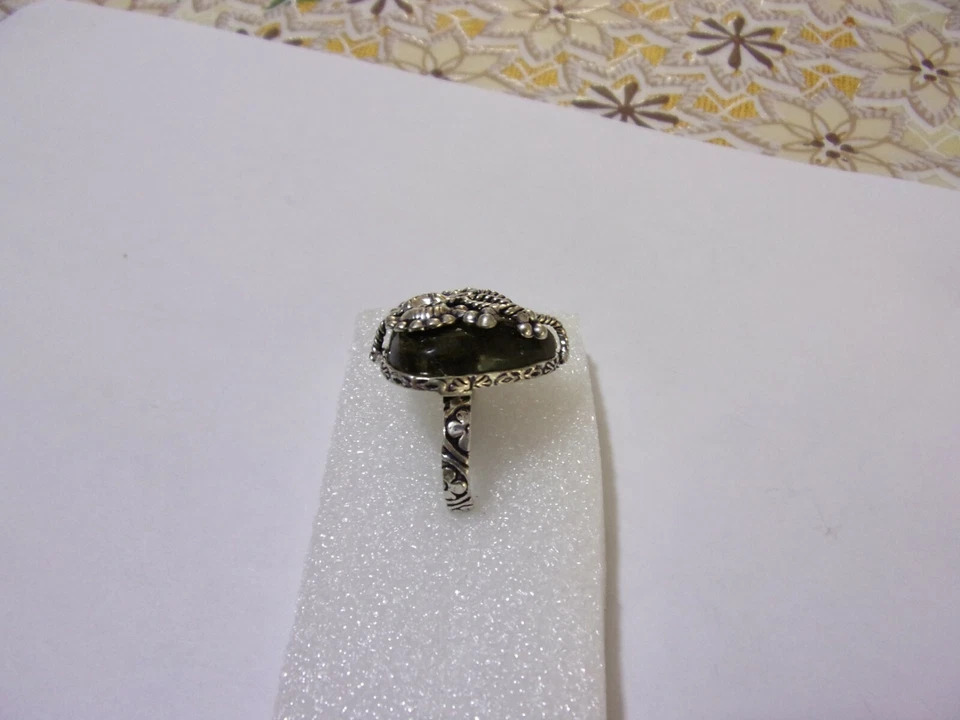 anello in argento con labradorite - Immagine 4 di 4