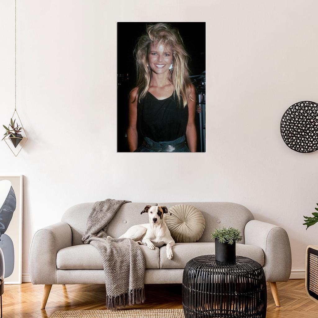 526994 CHRISTIE BRINKLEY 80s 90s Retro Vintage Photo 24x18 WALL
