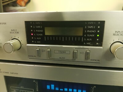 Vintage Rare Sansui B-77 Stereo Power Amplifier & Sansui C-77