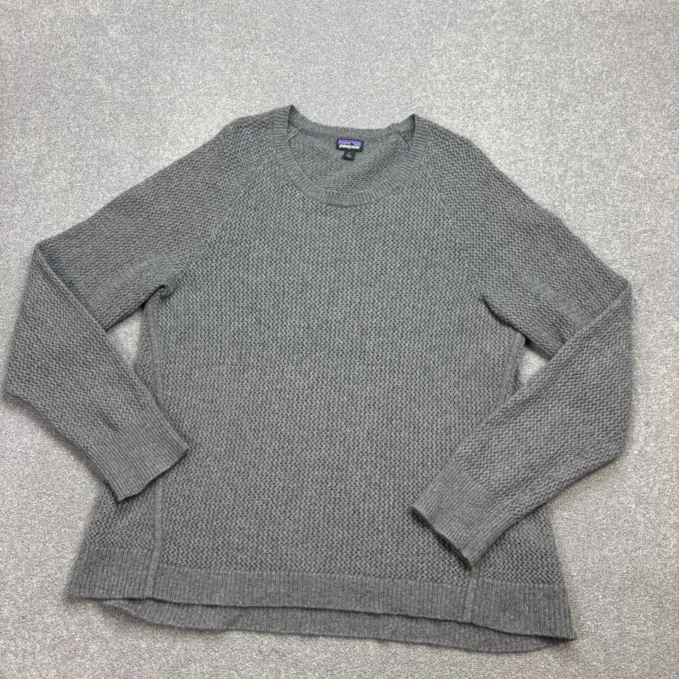 Пуловер мужской Patagonia джемпер взрослый большой серый переработанный кашемир экипаж для улицы - Изображение 2 из 4
