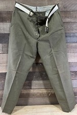 Vintage 1950 U.S. Marines Wool Pants Olive Green 34x42