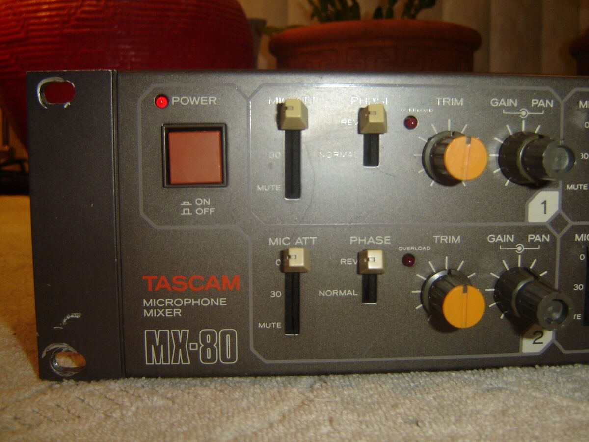 Tascam MX-80 Rack, 8 Channel Mic & Line Preamp Mixer, MX80 Tascam MX-80 Rack, 8 Channel Mic & Line Preamp Mixer, MX80