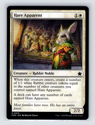 Hare Apparent #0015 Magic the Gathering 2024 Foundations