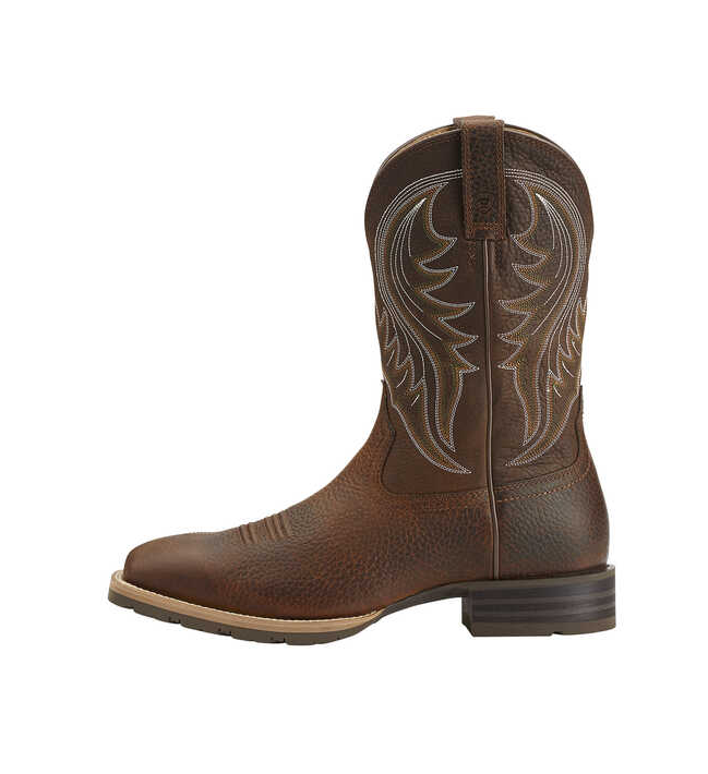ARIAT MEN'S HYBRID RANCHER WESTERN PERFORMANCE BOOTS BROAD SQUARE TOE