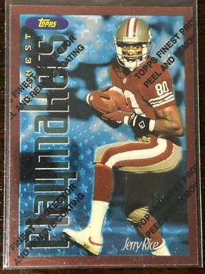 Jerry Rice 1996 Finest Playmakers! w/ Coating! 49ers | eBay
