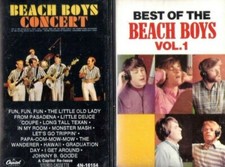 BEACH BOYS 2 CASSETTE TAPE LOT Best of Vol. 1  Beach Boys Concert