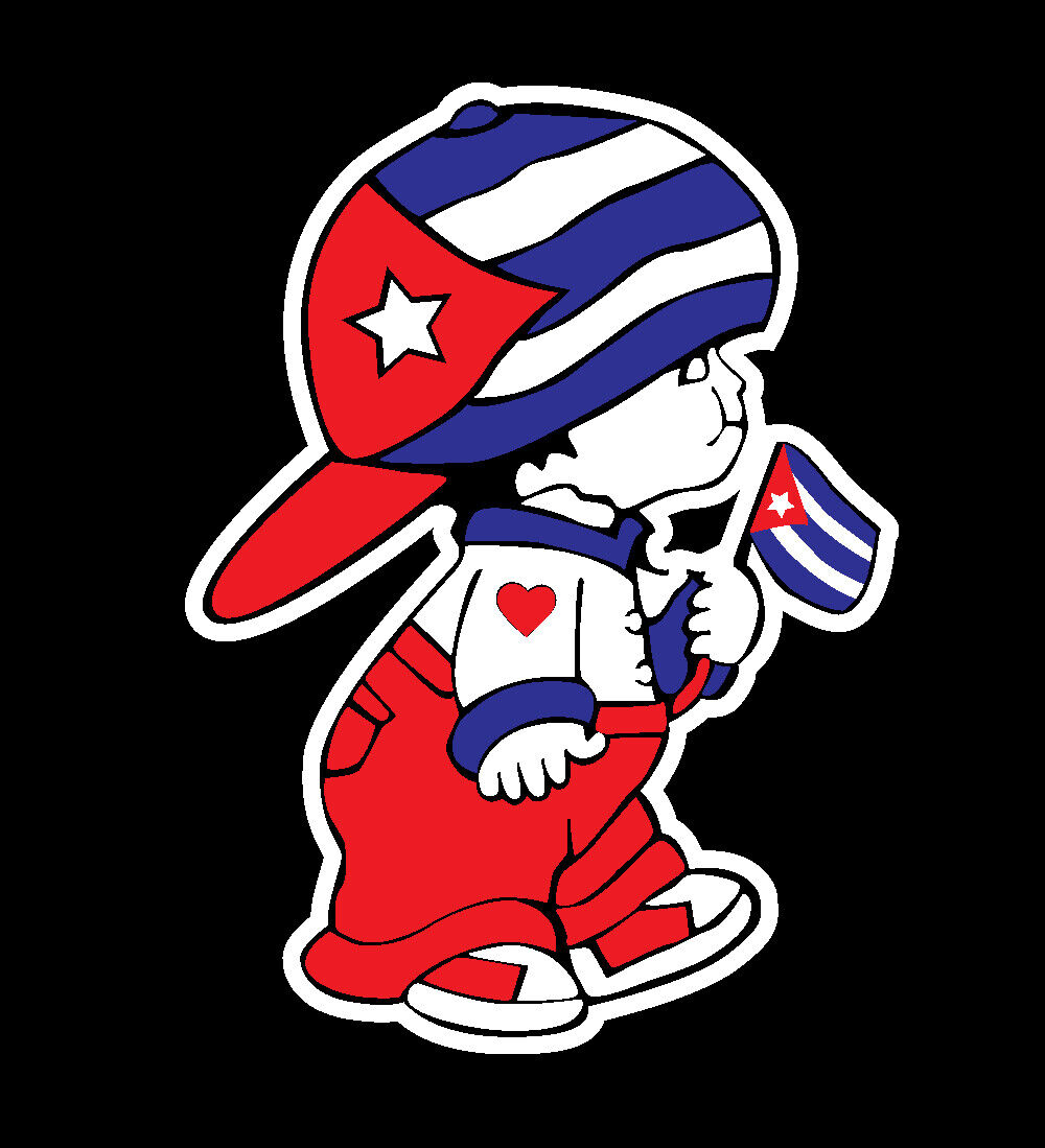 LPF USA Cuba Cuban Flag Shield Decal Badge Car Truck Motorcycle Vinyl  Sticker VAR