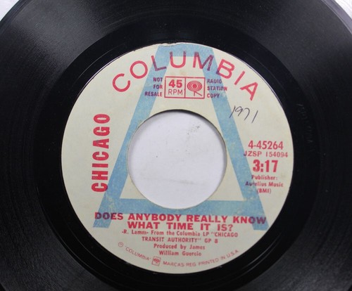 Rock Promo 45 Chicago - Does Anybody Really Know What Time It Is ...