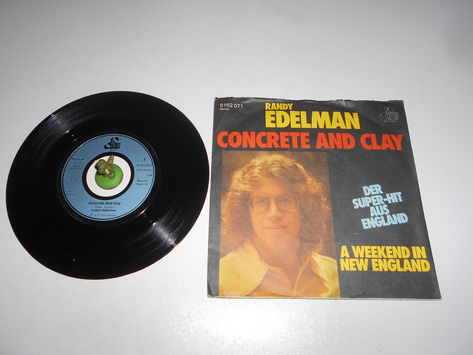 Randy Edelman - Concrete and Clay (1975) Vinyl 7` inch Single Vg +++