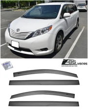 EOS Visors For 11-20 Toyota Sienna JDM MUGEN Style Side Vent Window Rain Guards