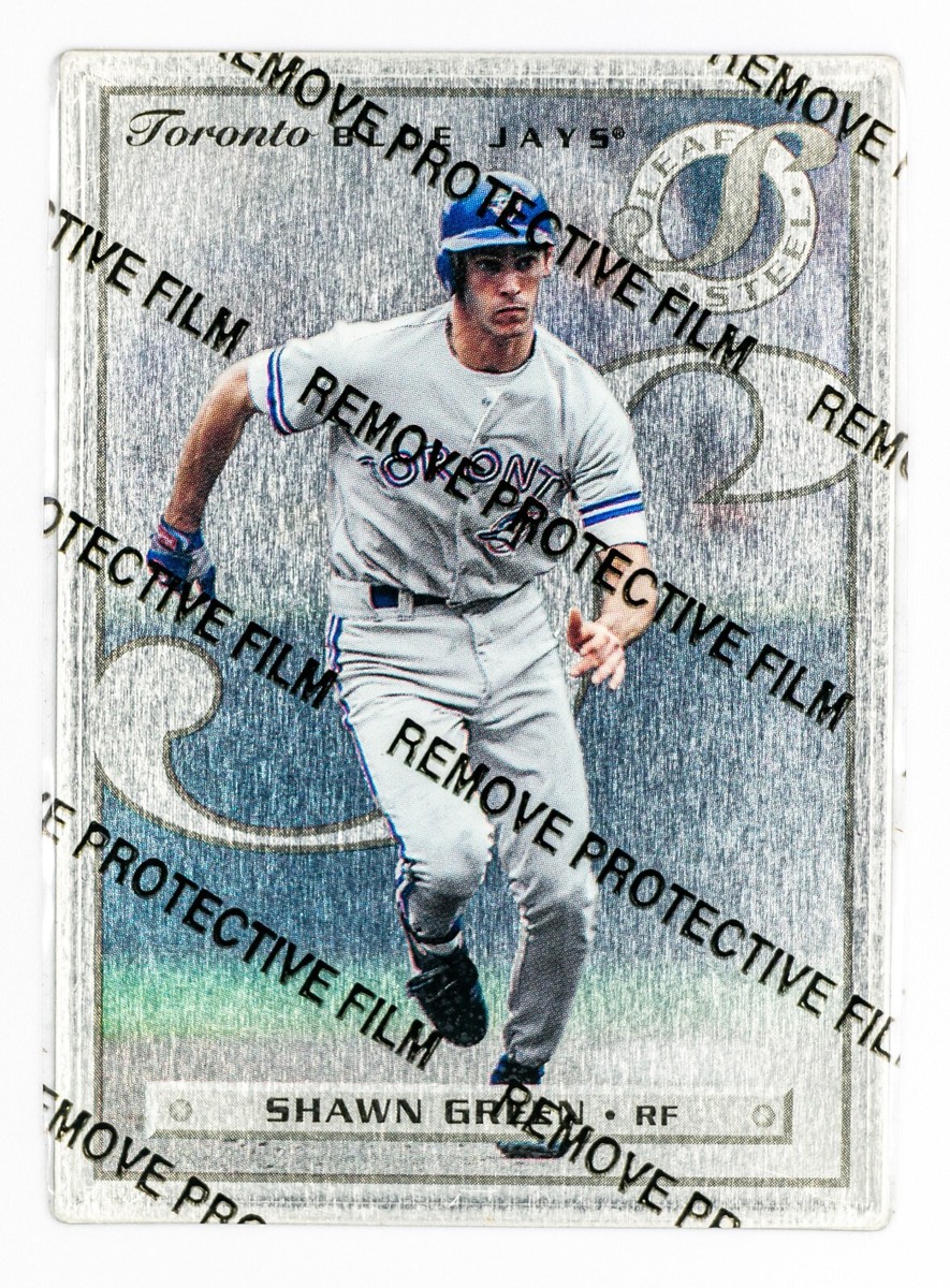 Shawn Green #62 (1996 Leaf Preferred) Steel Baseball Card, Toronto