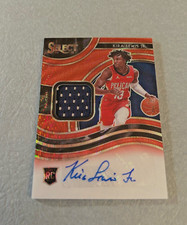 Kira Lewis Jr Rookie Auto Patch RPA 2020-21 Select Tmall Red Wave Autograph