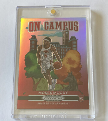 MINT 2021 Prizm Draft Pick MOSES MOODY ON CAMPUS ULTRA RARE ROOKIE SSP RC PRIZM