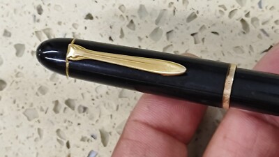 Rare MINT PELIKAN 140 BLACK Fountain Pen- 14C 585 Nib- Used | eBay