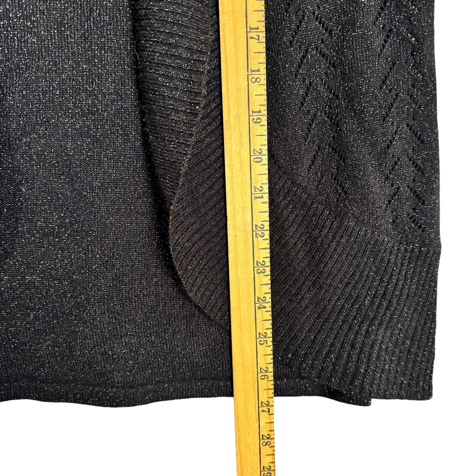 Basic Edition Women's Medium Black Silver Layered… - image 4