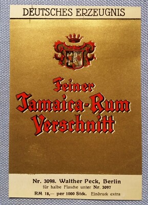 Old Rum Label Pattern Label Bottle Label Label Jamaica Rum Blend