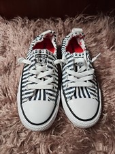 CONVERSE ALL STAR Women's Chuck Taylor Shoreline Sneakers Striped Print.Size 5