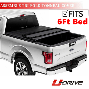 Assemble Tri Fold Tonneau Cover For 1994 2003 Chevy S10 6ft 72in Bed Cover Ebay