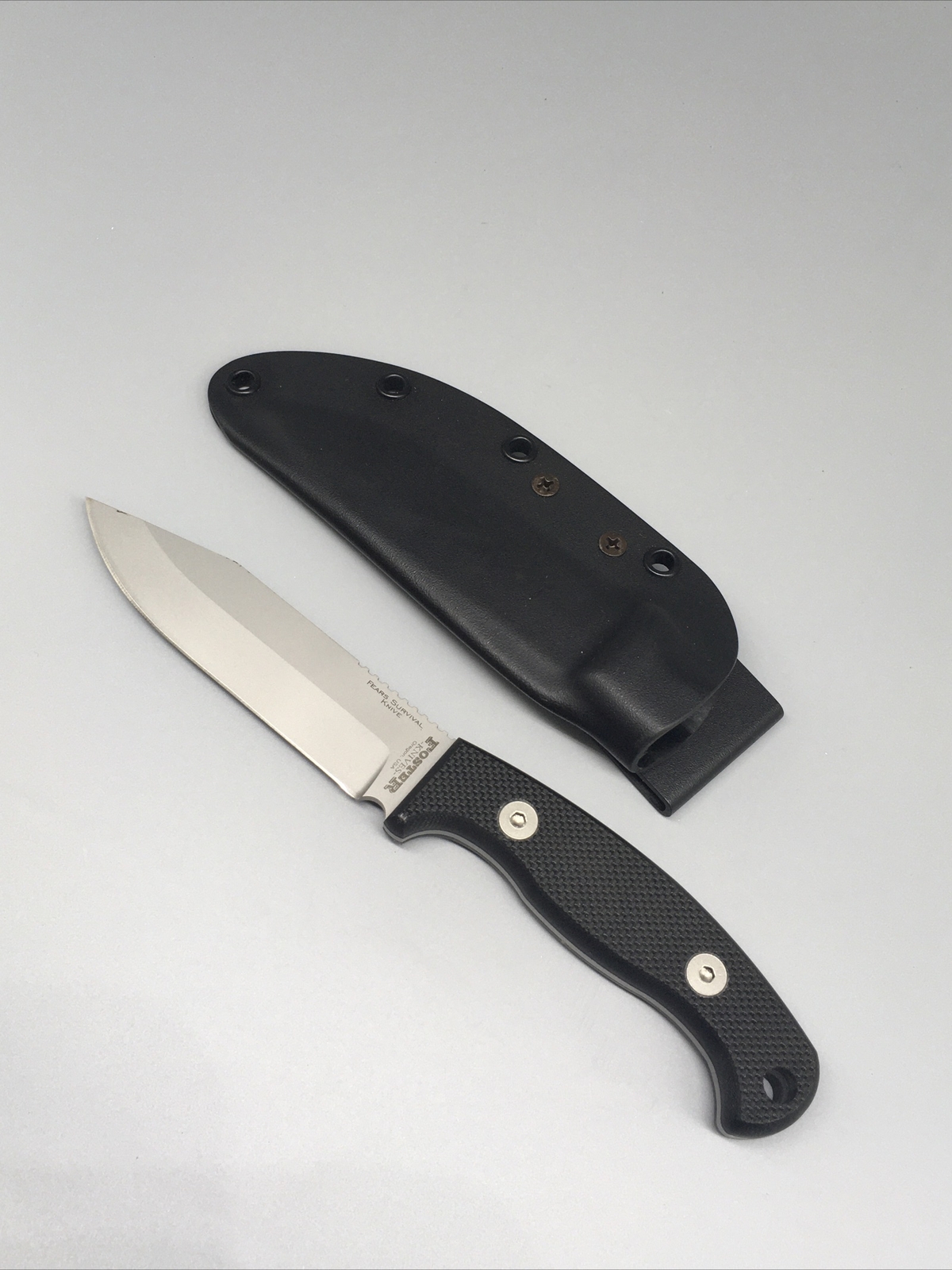 Foster Fears Survival Knife with Kydex Sheath - Great  Condition! Nice