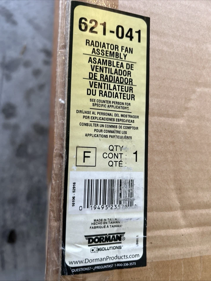 Conjunto de ventilador de radiador de repuesto Ford Escape Mercury Mariner Dorman OEM 621-041 Foto 3 de 3