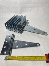 8 Piece Heavy Duty T-Hinge 6" Galvanized Stainless Steel Lot