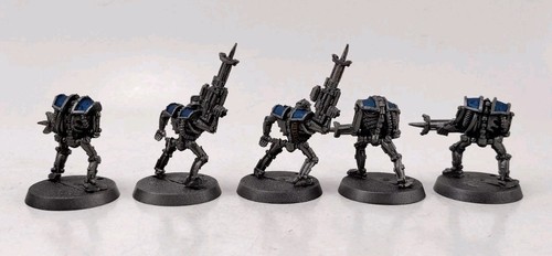 Warhammer 40K Necron Warriors / Raiders Squad 2da Edición Miniaturas de Metal x5 - Imagen 7 de 13