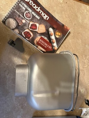 Breadman Bread Maker BK1050S replacement Pan & Paddle & Recipe Book EUC