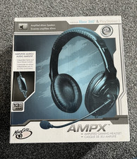 Mad Catz AMDX Amplified Gaming Headset Black 3.5mm 10ft Boom Mic Volume Control