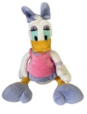 Disney Store Daisy Duck 14" Plush Doll Pink Purple Stuffed Animal Toy