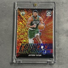 2024-25 Panini Donruss Optic Express Lane Jayson Tatum #9 Purple Shimmer Prizm