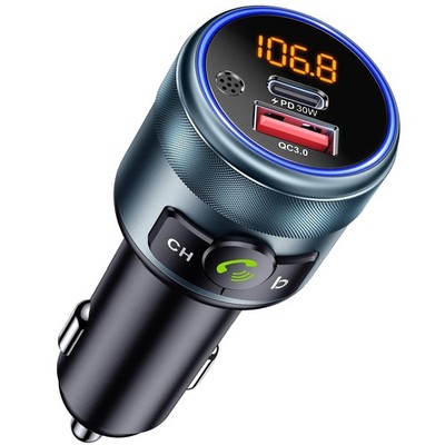 GizmoVine Car FM Transmitter Bluetooth 5.3 Adapter,Wireless C81, C81-48W 