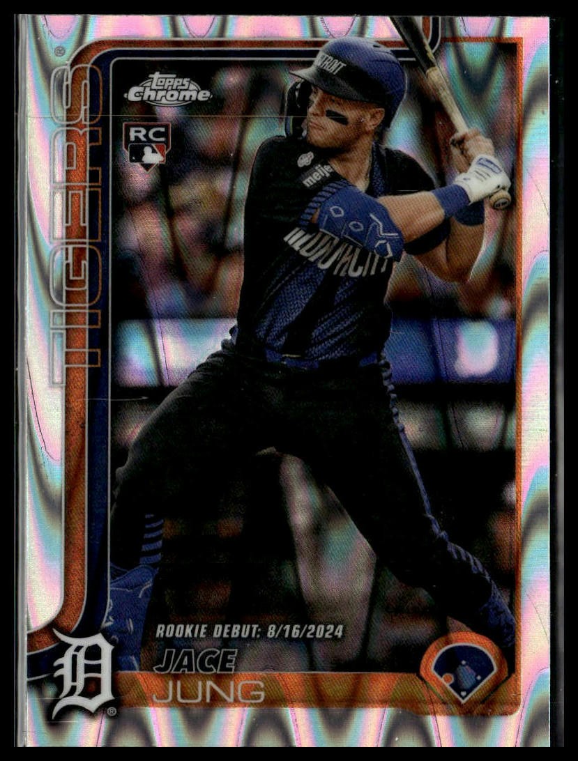 2025 Topps Chrome Update #USC121 Jace Jung RayWave Refractor